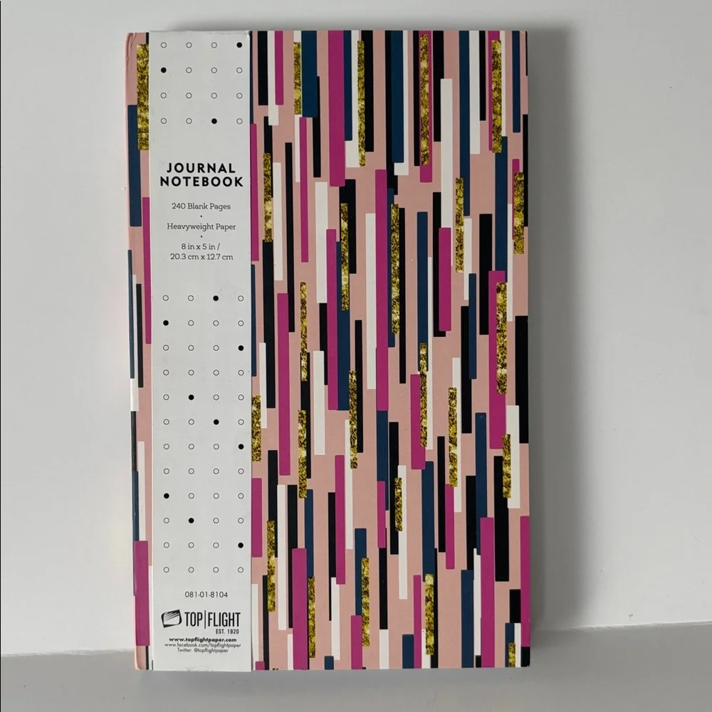 Top Flight  Multiple-Color Blank Page Journal Notebook